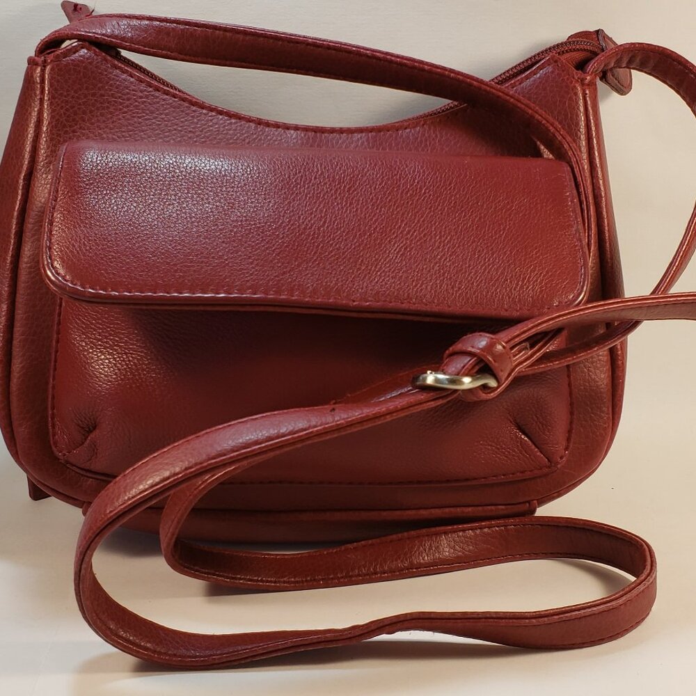 Cherokee Leather Crossbody Bag Red